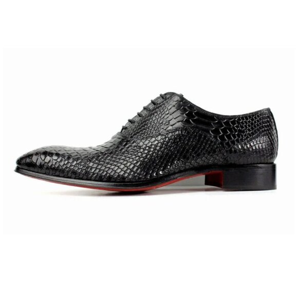George Black Crocodile Printed Calfskin Oxford main image 5